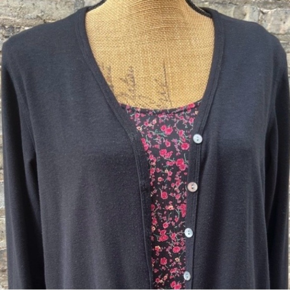 Carol Anderson California Vintage Floral Maxi Dress with Cardigan Sz Medium Tall - Picture 10 of 15